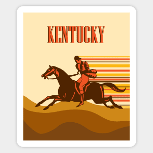 Horse Racing Kentucky Horse rider Sticker